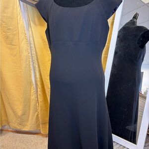 Coldwater Creek Elegant Black Midi Dress